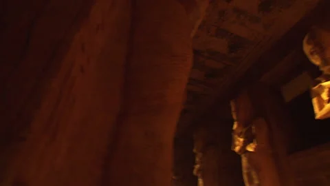 Abu Simbel Main Temple Statues Stock Footage 136567516