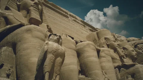 Abu Simbel Temple in Egypt Stock Footage 247565787