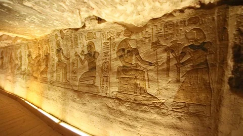 Abu Simbel temple Stock Footage 96382987