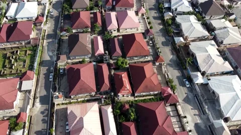Abuja Residential Area Video stock 181209438