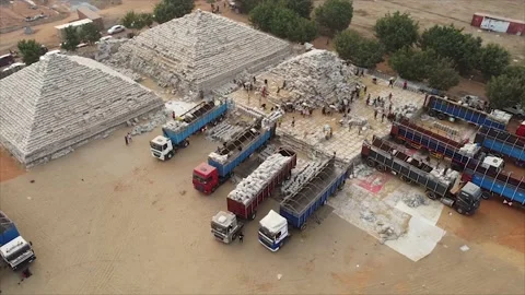 Abuja Rice Pyramids Stock Footage 169861856