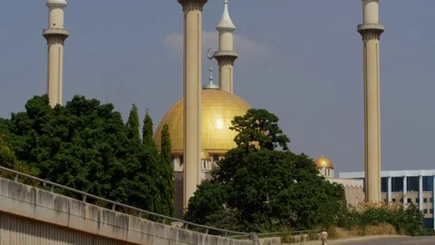 Abuja_National Mosque_002 Stock Footage 104586897