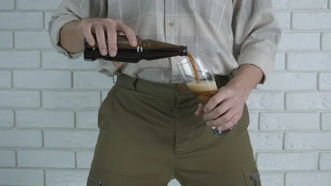 Abuse of beer. Stock Footage 126862679