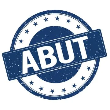ABUT stamp sign Stock Illustration