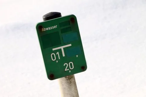 Abwasser (Schild) Stock Photos