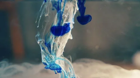 Abyss Bloom – Dark Blue Ink Explosion Underwater Stock Footage 319439081