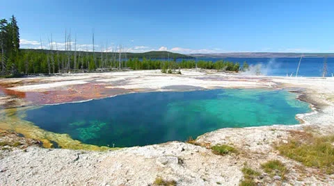 Abyss Pool of Yellowstone 動画素材 24491576
