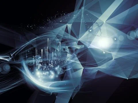 Abyss of Virtual World Stockillustratie