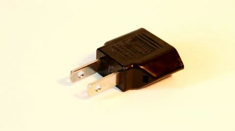 AC adapter rotating 360 degree 스톡 동영상 21264375