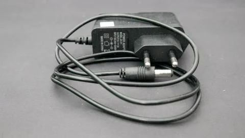 AC DC Power Cable Adapter Stock Photos