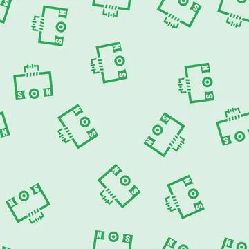 Ac generator electrical engineer glyph vector seamless pattern Stock Illustration