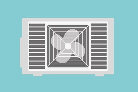 AC icon. Air conditioner split temperature wall logo cooling icon Stock Illustration