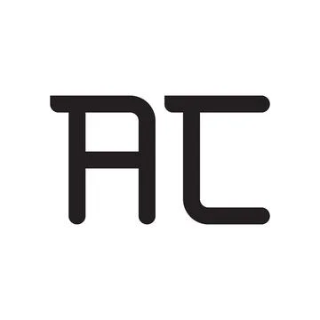 Ac initial letter vector logo icon Stock Illustration