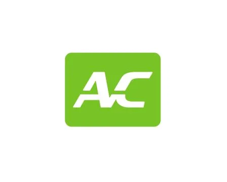AC letter logo . Vector logo template Stock Illustration