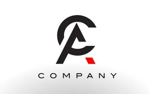 AC Logo.  Letter Design Vector. Stock Illustration