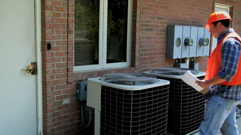 AC Maintenance Stock Footage 31552663