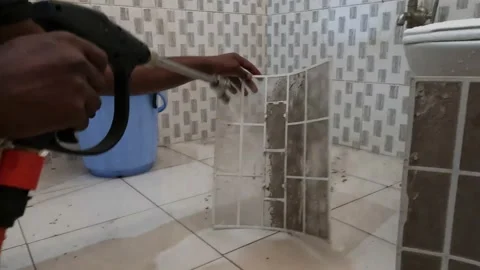 Ac nets deep cleaning  Video stock 234503045