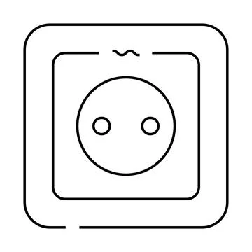 Ac power line icon vector illustration Stock Illustration