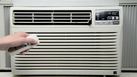 AC Remote Settings Stock Footage 71773907