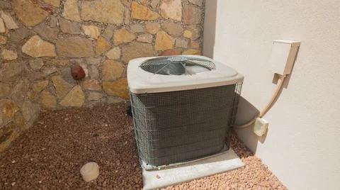 AC Unit Rise and Lower on Stones Video stock 60215102