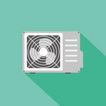 AC vector icon. Air conditioner split temperature wall logo cooling icon Stock-Illustration