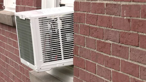 AC Window Unit at a Home 4K Stock Footage 177177453