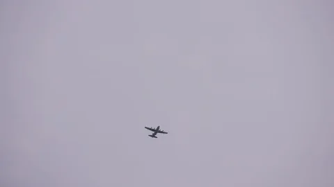 AC130 flying overhead Stock Footage 103866999