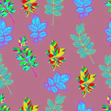 Acacia leaves pattern. Stock Illustration