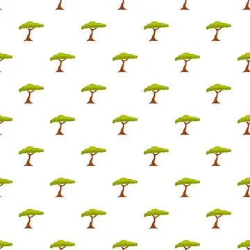 Acacia tree pattern for savanna background illustration 스톡 일러스트