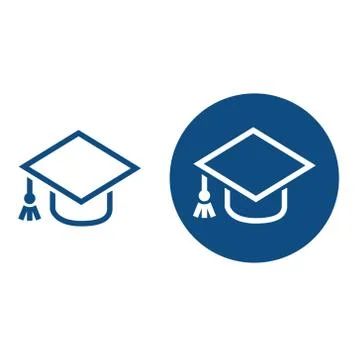 Academic cap icon Stock Illustration