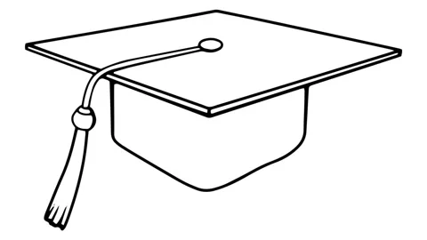 Academic Cap whiteboard animation 4K footage Video stock 116569607