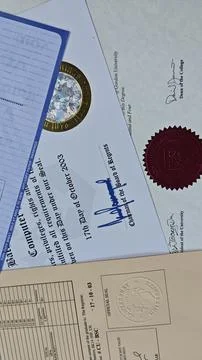 Academic certifcation Foto stock