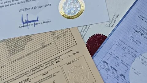 Academic certifcation 스톡 사진