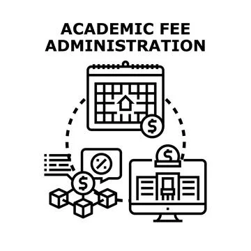 Academic fee administration process and tuition management system Stock Illustration