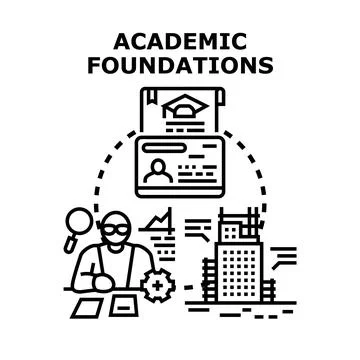 Academic foundations for building education knowledge and development イラスト素材