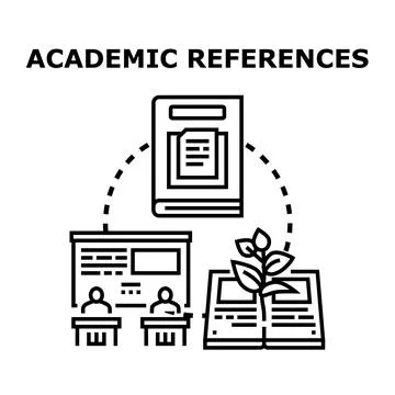 Academic references for education and learning concept イラスト素材