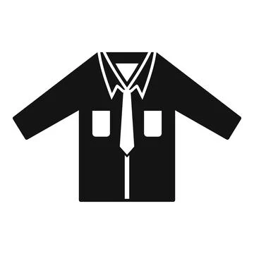 Academic shirt icon simple vector. Fashion suit Stockillustratie