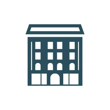 Academy building icon vector illustration isolated on white background. Stock Illustration
