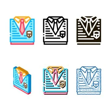 Academy concepts uniform concept icon vector outline Stock Illustration
