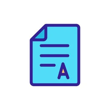 Academy icon vector. Isolated contour symbol illustration Stock Illustration