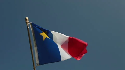 Acadia Flag Stock-Footage 48541543