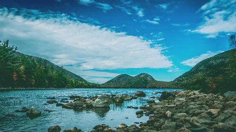 Acadia Jordan Pond Video stock 82882464