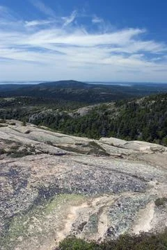 Acadia mountain view Stock Photos