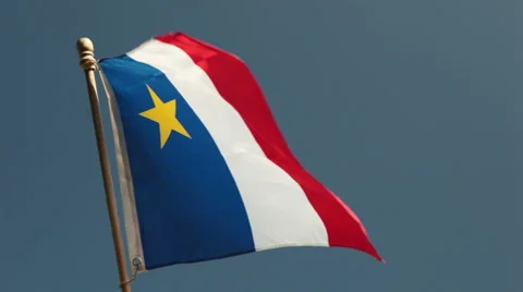 Acadian Flag Stock-Footage 48541850