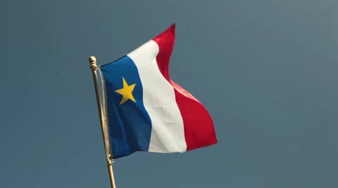 Acadian Flag Stock-Footage 48541969