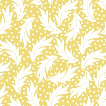 Acanthus leaves seamless pattern design Stock Illustration