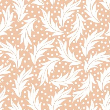 Acanthus leaves seamless pattern design Stock Illustration
