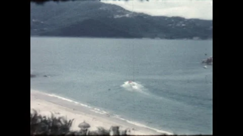 Acapulco Bay View 1962 Stock Footage 246456696