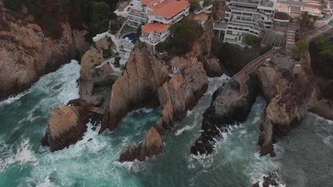 Acapulco's Cliffs Stock Footage 129483960
