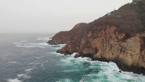 Acapulco's Cliffs Stock-Footage 129484571